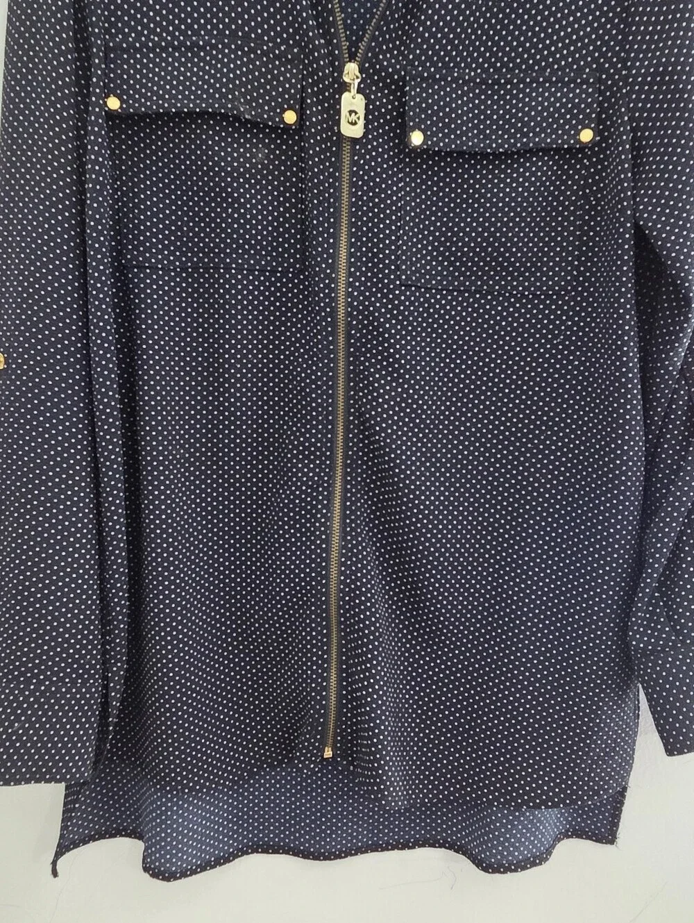 Michael Kors Zip Front Blouse